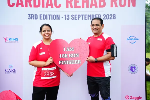 16K finishers at the selfie board